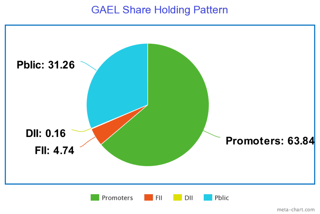 GAEL Share Holding Pattern
